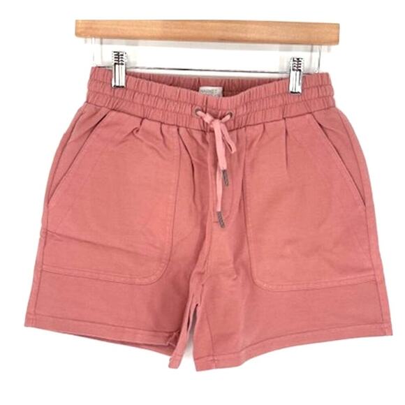 Market & Spruce Drawstring 2-Pocket Shorts in Ash Rose Pink – Size Small NWT! - Picture 1 of 5